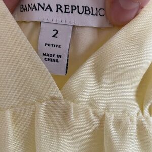 Banana Republic Light Yellow Dress